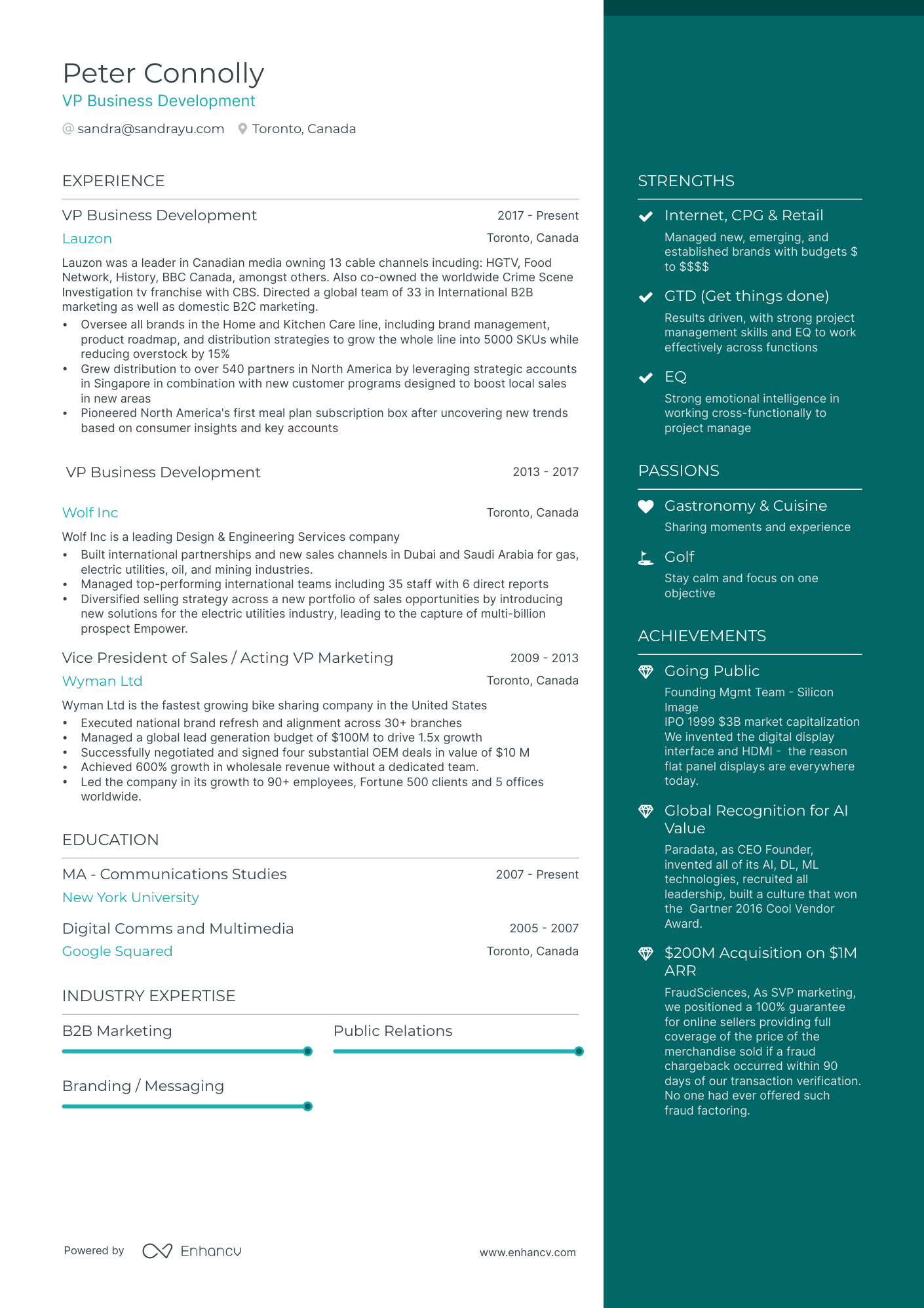 5 Vp Business Development Resume Examples And Guide For 2024 4402